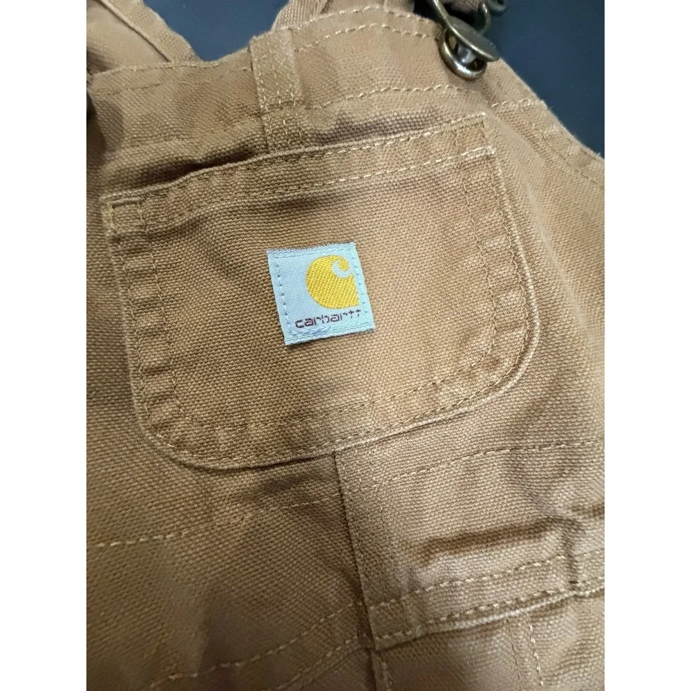 Carhartt Baby Boy Brown Coveralls Sz 9 M